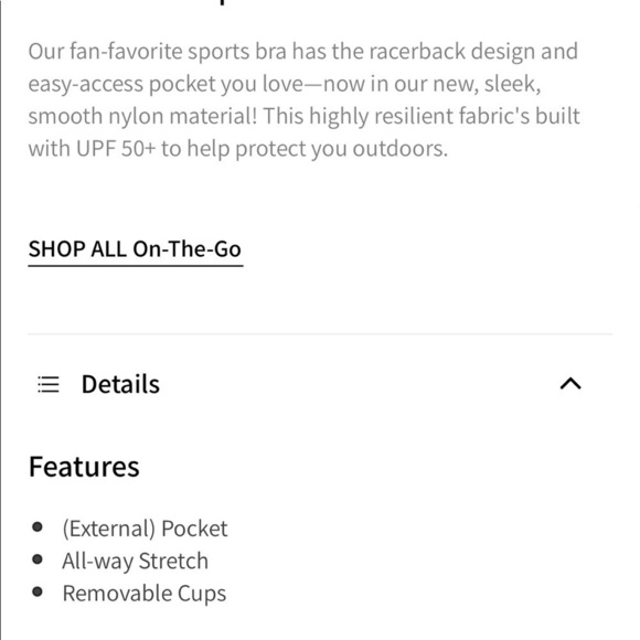 Fabletics On the Go medium impact black sports bra - Picture 7 of 7